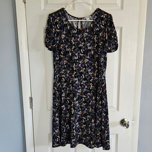 Cute Patterned Aline Midi Dress - Picture 1 of 7